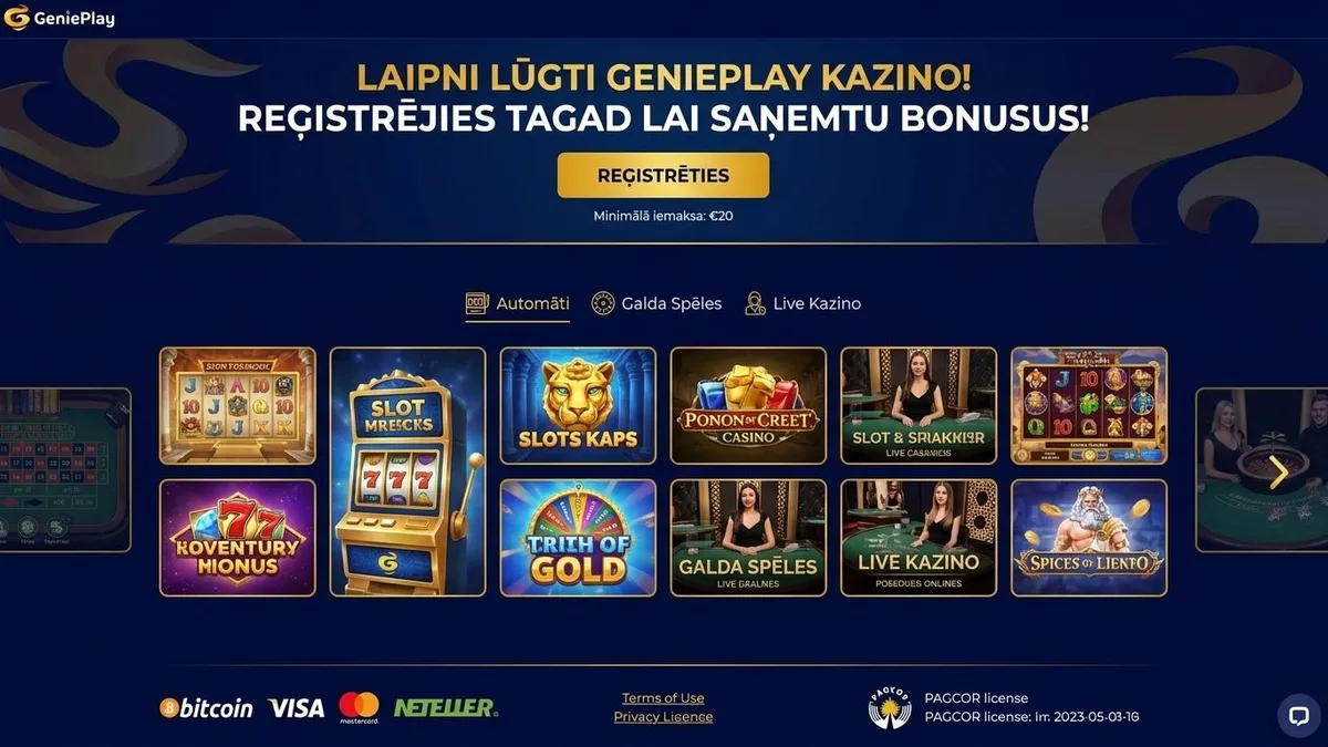 Reģistrēšanās ar bonusu